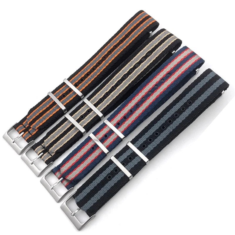 Bluejw OM 700 SE-A-MA 300 Nylon Watch Strap 20mm - High Density Soft Premium Universal Replacement Band for Sports Watches - Image 2