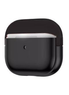 Generic AirPods 4 Case - Acrylic TPU Protective Cover with Lock Design and Rotating Stand - Shock and Scratch Resistant for AirPods 4th Gen (2024) (Black) 