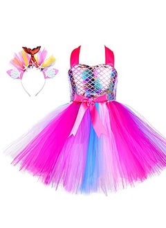 Al Aoyama Girls Mermaid Costume LED Light Up Princess Tutu Dress for  Birthday  - Image 3