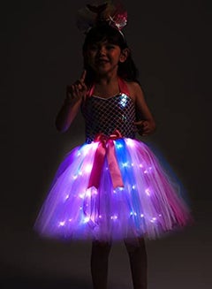 Al Aoyama Girls Mermaid Costume LED Light Up Princess Tutu Dress for  Birthday  - Image 4