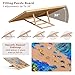 Becko US 2000pc Tilting Jigsaw Puzzle Board with 6 Colored Drawers Cover Jigsaw Puzzle Table with Builtin Stand 5 Angle Adjustments Puzzle Storage for Adults with Flannel Tabletop - Image 4