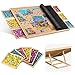 Becko US 2000pc Tilting Jigsaw Puzzle Board with 6 Colored Drawers Cover Jigsaw Puzzle Table with Builtin Stand 5 Angle Adjustments Puzzle Storage for Adults with Flannel Tabletop - Image 3