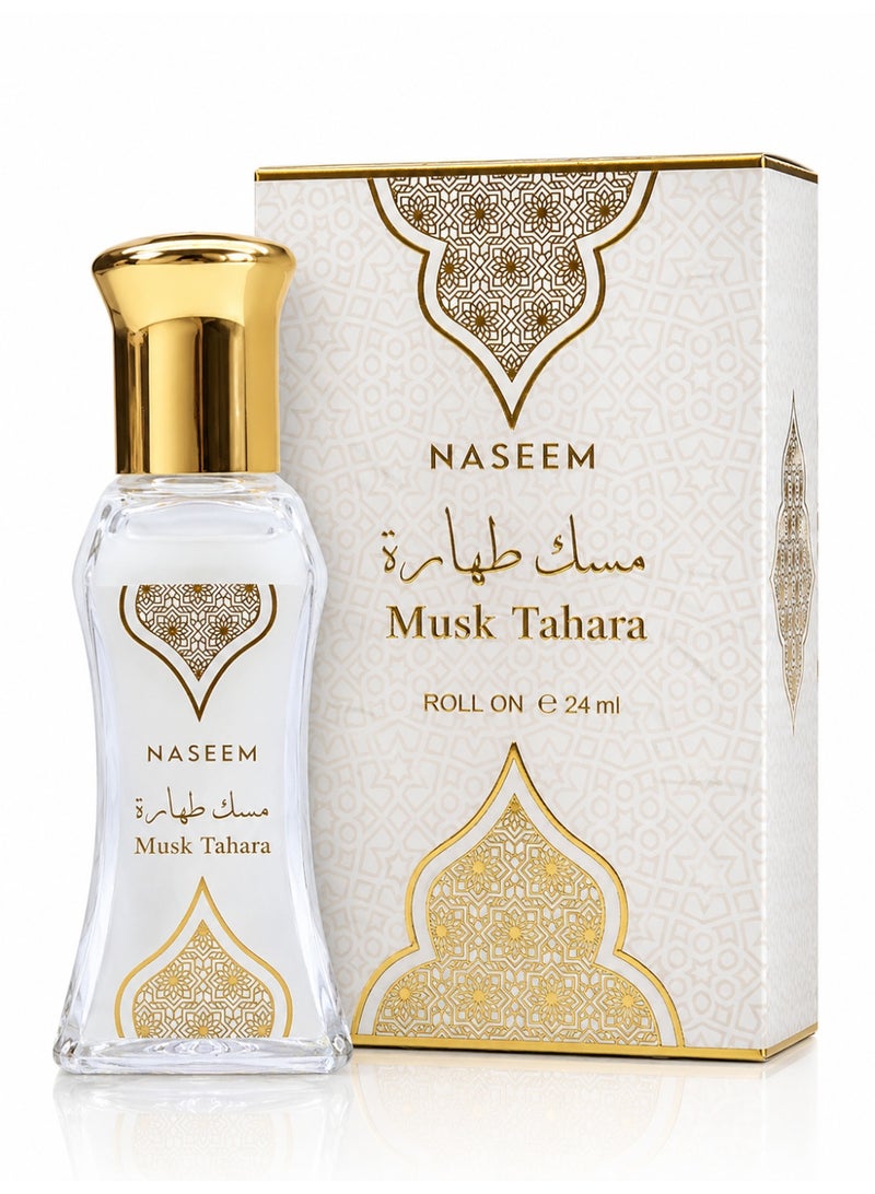 Naseem Musk Tahara Roll On Attar 24ml – Long-Lasting Musk Fragrance for Men & Women - Image 1