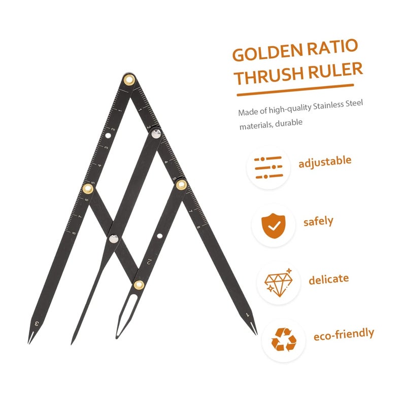 Longevity upgraded craftsmanship Healeved 1pc Stainless Steel Eyebrow Measuring Ruler Second -point Positioning Tool for Accurate Eyebrow Shaping and Microblading Black All consumer tier purchase options Room to room portable All budget friendly options Experience optimized build Transit damage minimized design Budget global standard quality All user group compatible All season compatible build Balanced universal design Bulk storage easy optimized build Salt mist resistant Elegant multi-option build Long term heavy use compatible Strategic warehouse site Minimal design Gulf market standard build Replaceable parts Locally packed stock Compact trendy practical build Cross part assemble fit Multi-budget available picks Set product combo compatible Reliable durability Wide range compatible material - Image 3