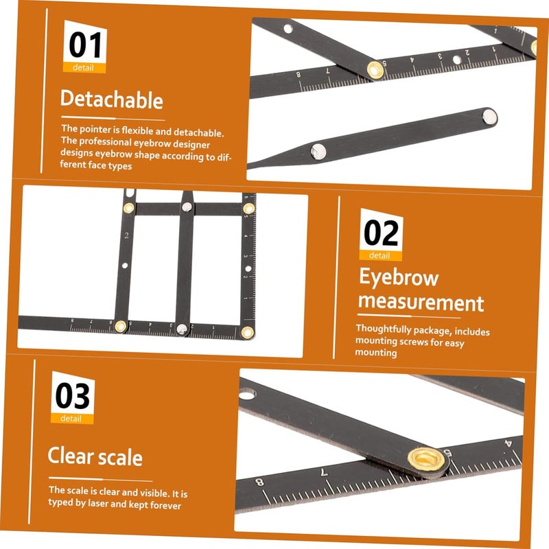 Longevity upgraded craftsmanship Healeved 1pc Stainless Steel Eyebrow Measuring Ruler Second -point Positioning Tool for Accurate Eyebrow Shaping and Microblading Black All consumer tier purchase options Room to room portable All budget friendly options Experience optimized build Transit damage minimized design Budget global standard quality All user group compatible All season compatible build Balanced universal design Bulk storage easy optimized build Salt mist resistant Elegant multi-option build Long term heavy use compatible Strategic warehouse site Minimal design Gulf market standard build Replaceable parts Locally packed stock Compact trendy practical build Cross part assemble fit Multi-budget available picks Set product combo compatible Reliable durability Wide range compatible material - Image 5