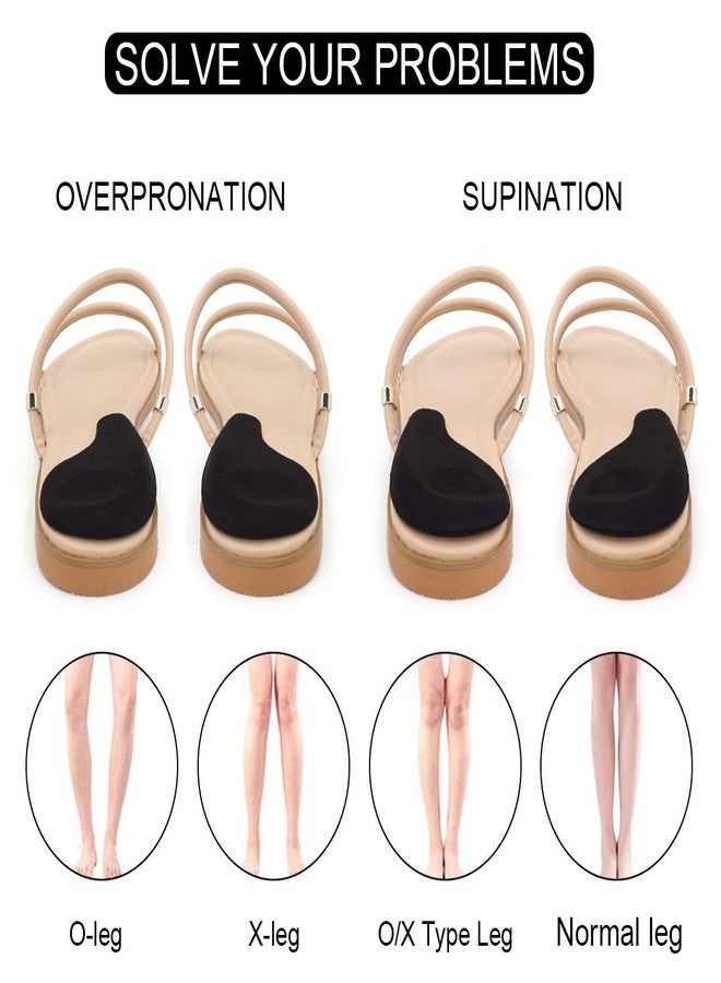 Dr.Foot Dr. Foot's Supination Insoles & Overpronation Insoles, Medial & Lateral Heel Cups for Foot Alignment, Knee Pain, Bow Legs, Osteoarthritis(Medium - Women's 8-11.5|Men's 6-10.5, Black) - Image 4
