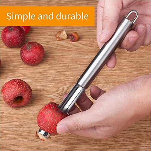 Snevad Fruit Core Stainless Steel Set, Remover for Apple and Pear, Kitchen Prep Tool With Soft Handle (Pack of 7) - Image 4