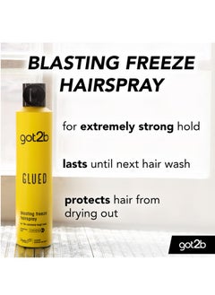 Got2b Got2B Glued blasting Freeze hairspray For 72h extreme looks 300ml  - Image 3