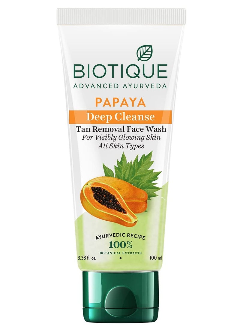 Biotique Biotique Bio Papaya Visibly Flawless Skin Face Wash Soft Scrub 100ML Multi  - Image 1