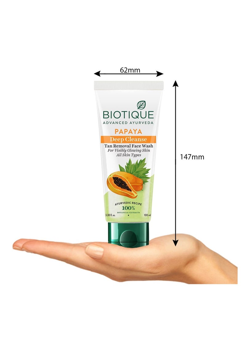 Biotique Biotique Bio Papaya Visibly Flawless Skin Face Wash Soft Scrub 100ML Multi  - Image 2