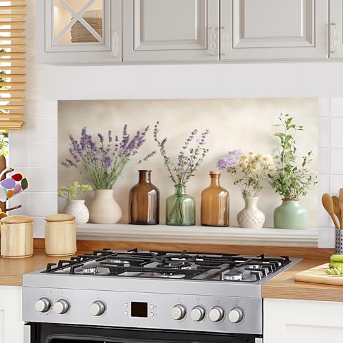 AOHMPT Kitchen Wallpaper 30"x16" Stove Backsplash Stickers Water-Resident Peel and Stick Decals Backsplash Wall Protector Film Removable Paper for Cupboard (MAI-G254857) - Image 1