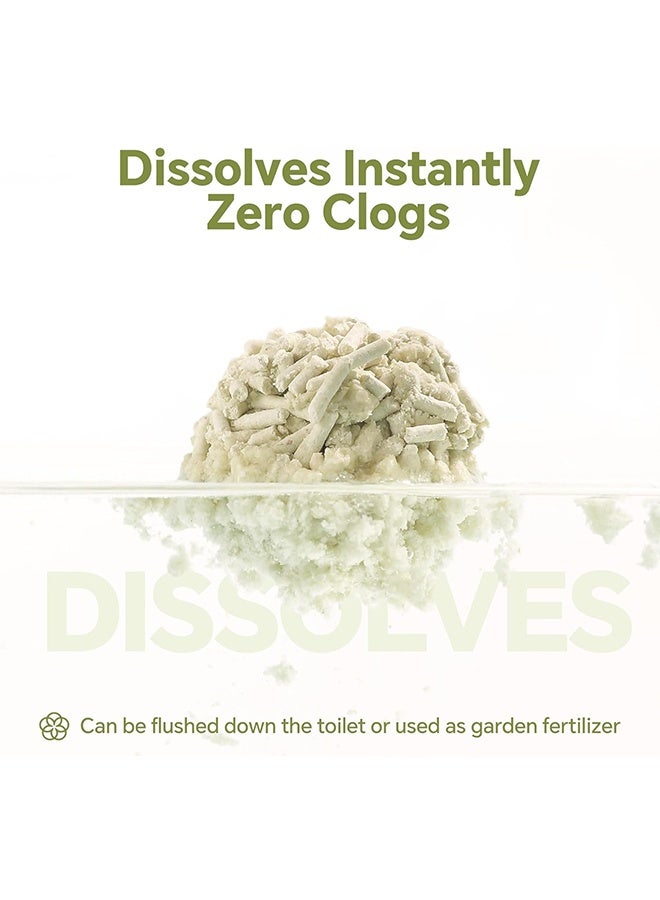 JCB CHIC Tofu Cat Litter Clumping Ultra Absorbent and Fast Drying, 100% Natural Ingredients Litter,Really Dust-Free,Less Scattering (6L×2bag ) - Image 3