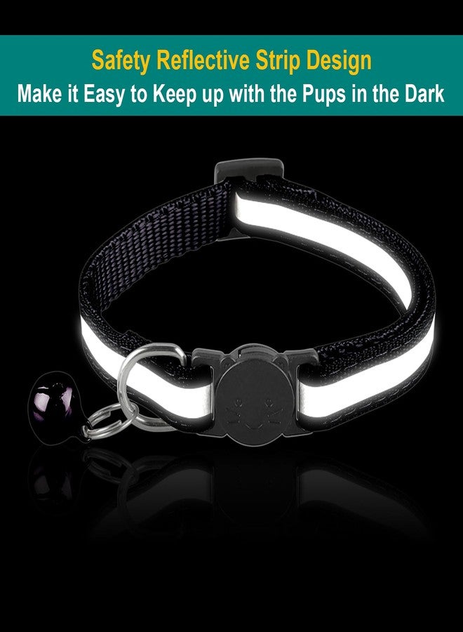 Deetenks Cat Collars 18 Pack Reflective Cat Collars Cat ID Collars Adjustable Safe Collars Pet Collars - Image 5