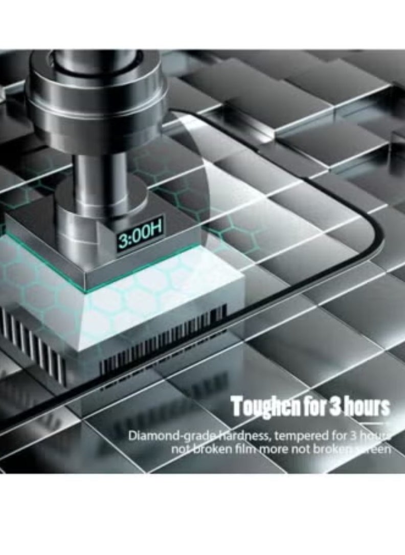 Raxoom 3 Pack Clear Tempered Glass Screen Protector for iPhone 13 Mini 5.42 Inch Full Coverage Anti-Spy Scratch Resistant HD Glass Screen Guard Set - Image 2