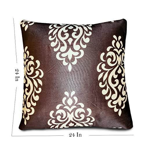 KANUSHI Industries® Reversible Decorative Cushion Covers Set of- 1 (24 X24 Inches)(CC-S-1PC-24X24) - Image 3