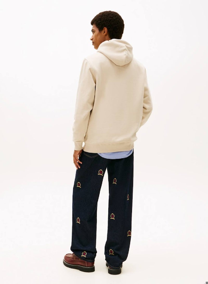 TOMMY JEANS Linear Logo Embroidery Kangaroo Pocket Hoody - Image 2