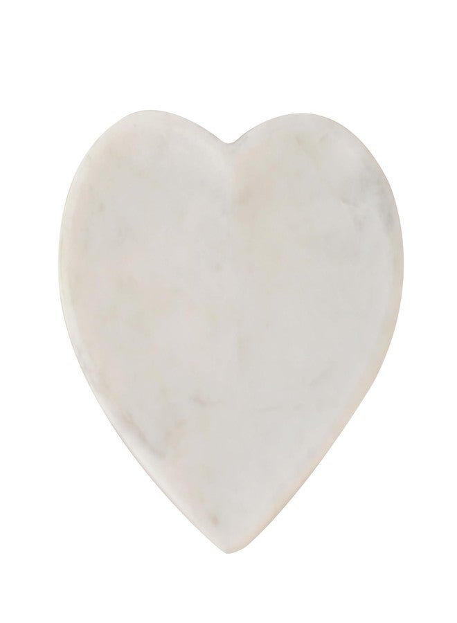 STLYZ صينية STLYZ على شكل قلب من الرخام الأبيض، صينية مجوهرات صغيرة، حامل خواتم، طبق أساور، طبق ديكور لحفظ المجوهرات الصغيرة، الخواتم، القلائد، الأقراط، الأساور، ومستحضرات التجميل. - Image 4