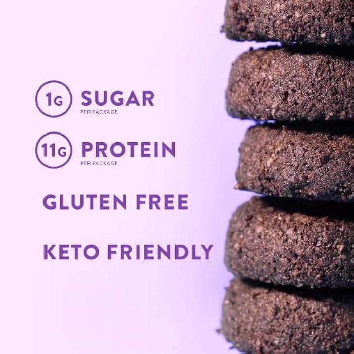 HighKey Low Carb Keto Brownie Bites - Keto Snack Low Carb Snack Sugar Free Chocolate Protein Cookies Sugar Free Snacks Gluten Free Snack Keto Friendly Food Healthy Snacks Keto Dessert Diet Snacks 3pk - Image 5