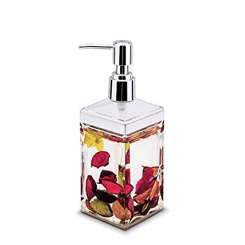 Freelance Eden Acrylic Bathroom Accessories Set of 4 - Liquid Handwash Soap Dispenser, Brush/Toothbrush Holder, Tumbler, Dish - Plastic Bathroom Set for Wash Basin - Stronger Than Ceramic - Image 2