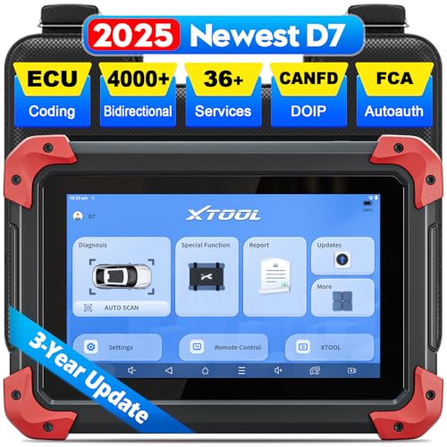 XTOOL D7 OBD2 Scanner Bidirectional Scan Tool, 2025 Scanner for Car, FCA Autoauth, CANFD/DoIP, 36+ Resets, Active Tests, All System Diagnosis, Crank Sensor Relearn, ECU Coding, 3 Years Updates - Image 1