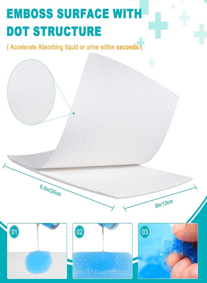Oumee 90 Count Absorbent Commode Pads for Bedside Commode Bucket, Commode Liners Pads with Absorbent Gel, Potty Liner Pads for Adults Portable Toilet Bags Bedpans - Image 3