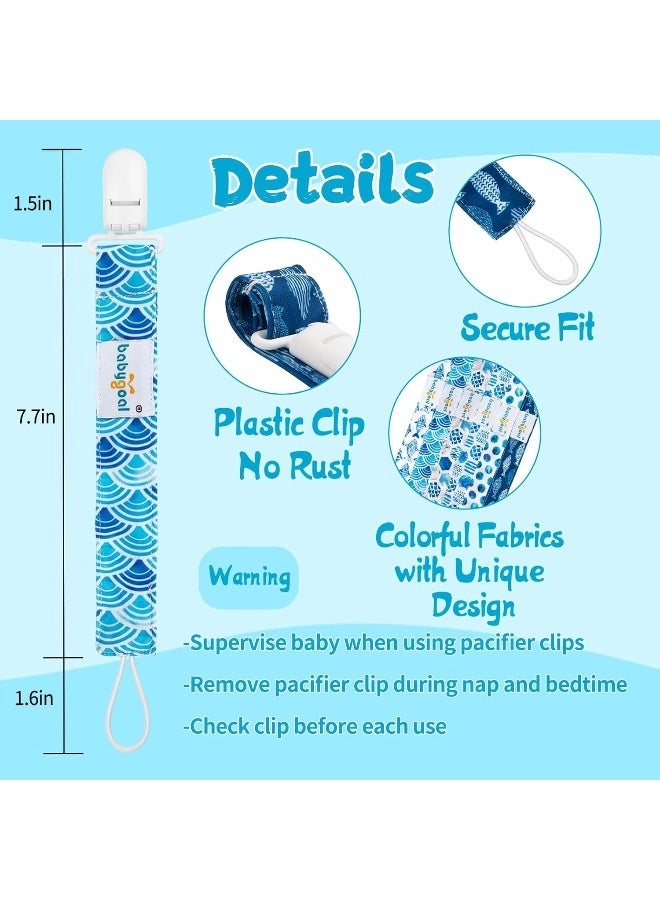 Babygoal Pacifier Clips for Girls, Pack of 6 - Image 3