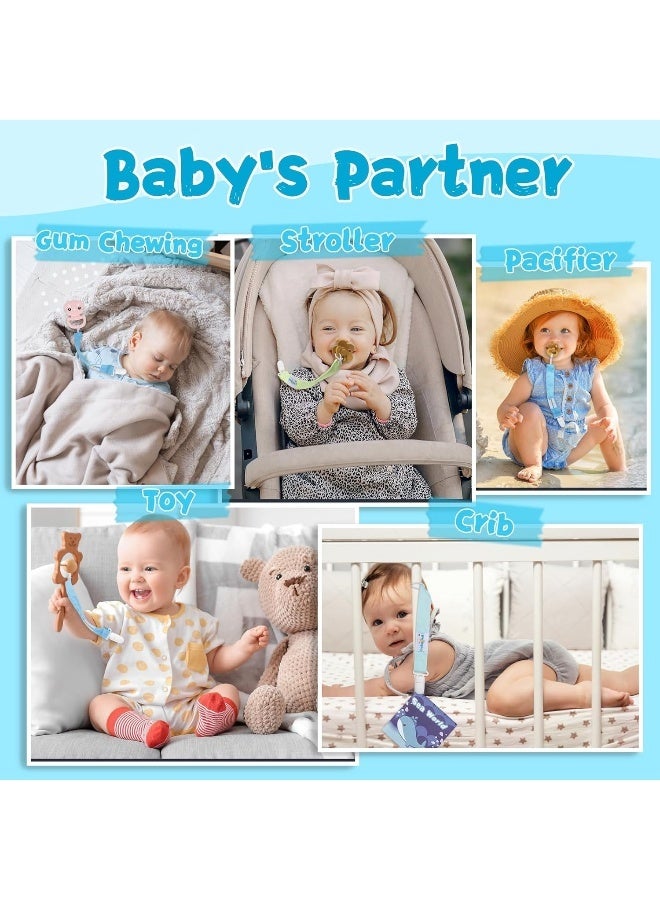 Babygoal Pacifier Clips for Girls, Pack of 6 - Image 4