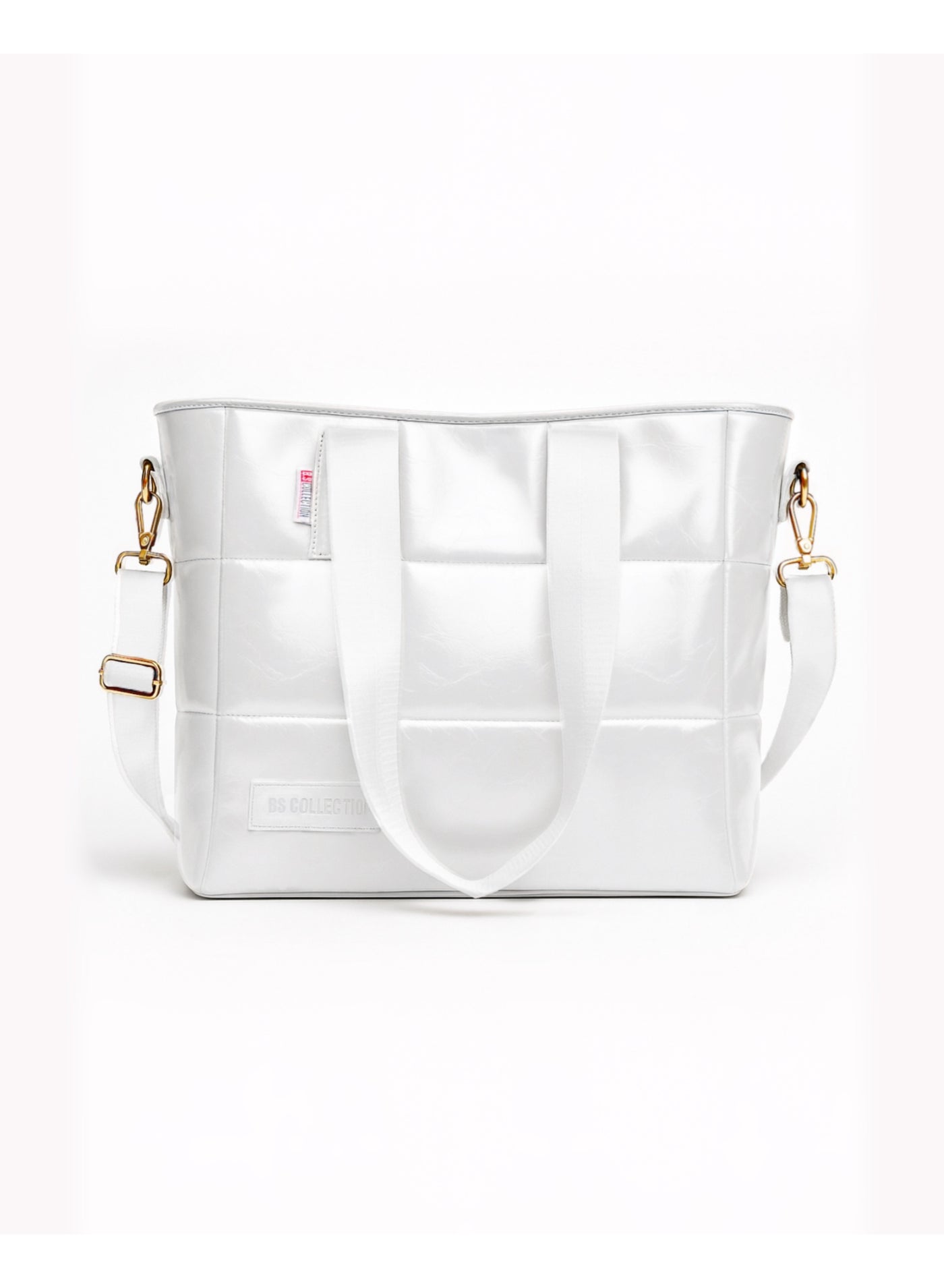 Soft Leather B.S bag tote bag and shoulder bag for girls - White