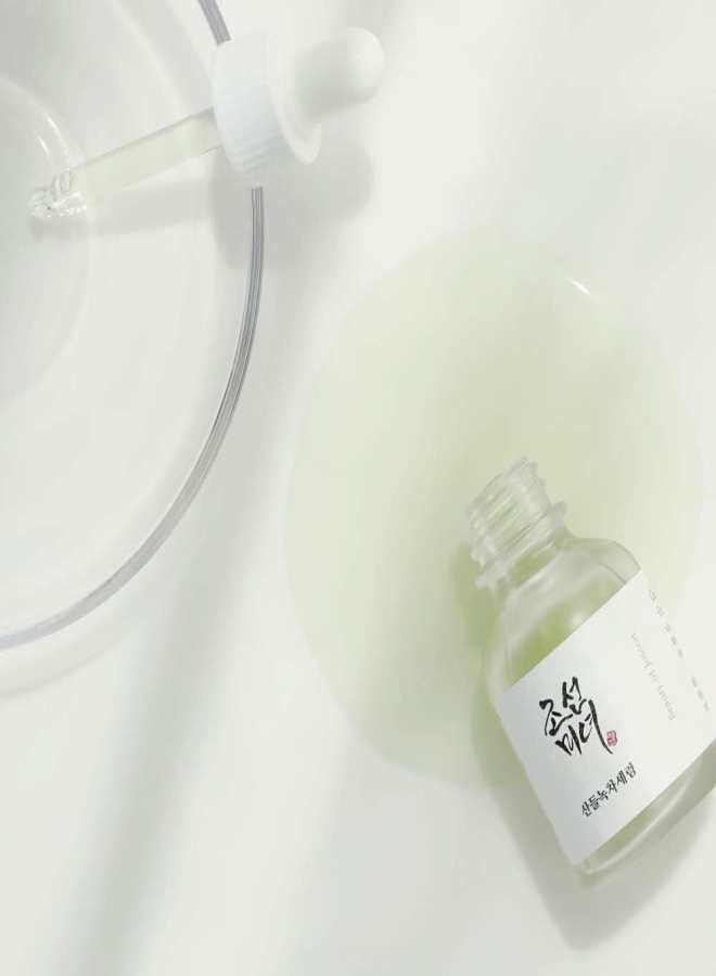 Generic Korea Beauty Renewing Essence green tea & Niacinamide Hydrating Face Soothing Moisturizer for Irritated Uneven Skin Tone, Korean Skincare 30 ml, 1 fl oz  - Image 3