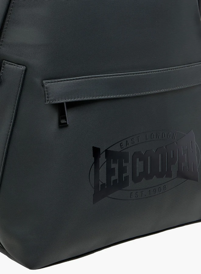 Lee Cooper Boys Logo Detail Backpack with Adjustable Straps and Zip Closure - 45x16 cm