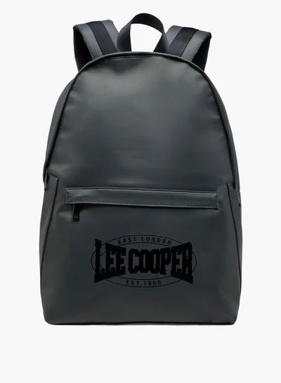 Lee Cooper Boys Logo Detail Backpack with Adjustable Straps and Zip Closure - 45x16 cm