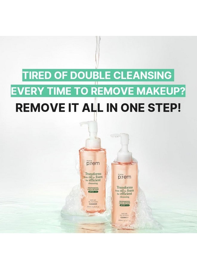 MAKEP:REM MAKE P:REM Safe Me. Oil to Foam Cleanser, Gentle Transforming Cleanser for Sensitive Skin, Korean Skin Care, 6.76 fl.oz. / 200ml - Image 2