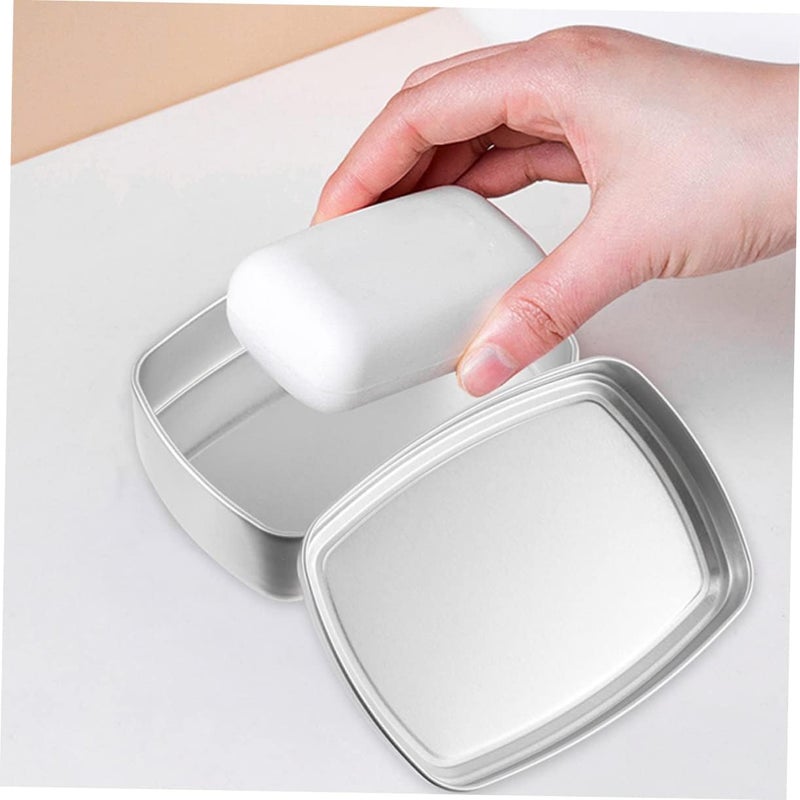 TEHAUX Metal Storage Can Small Can Sundries Cases Rectangular Aluminum Box Easy-Close Lid - Image 4
