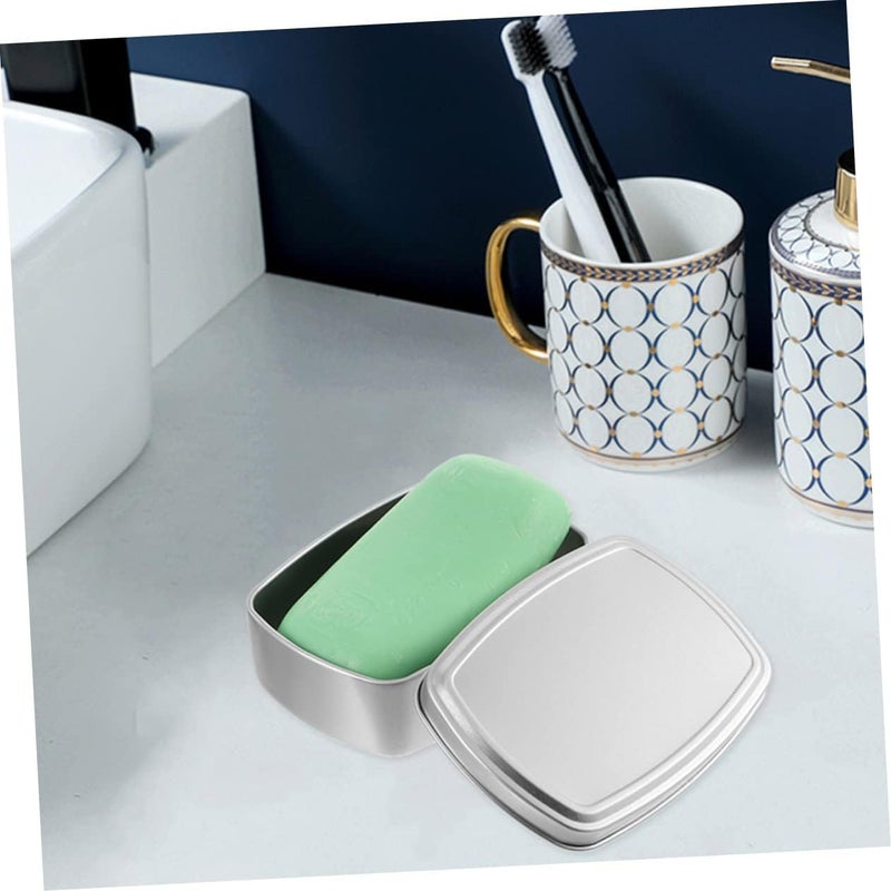 TEHAUX Metal Storage Can Small Can Sundries Cases Rectangular Aluminum Box Easy-Close Lid - Image 3