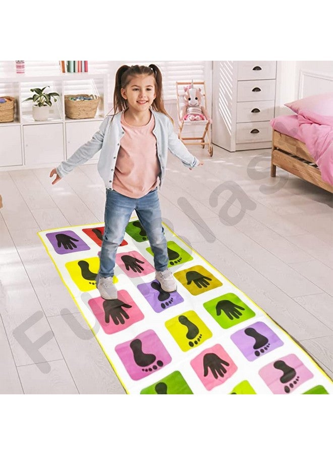 فنبلاست لعبة بساط اللعب الكبير للأطفال والكبار، لعبة عائلية، كيث كيث، ستابو، لانجي، لعبة الطباشير - كبيرة (40 بوصة × 108 بوصة) - متعددة الألوان - Image 4