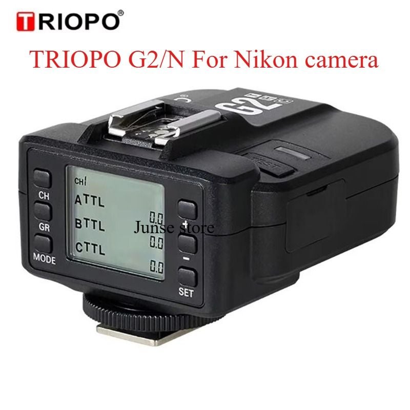 Triopo G2 Wireless Flash Trigger Receiver for Nikon 2.4g TTL for Tr-982iii R1 G1800 Tr-950ii Speedlite - Image 1