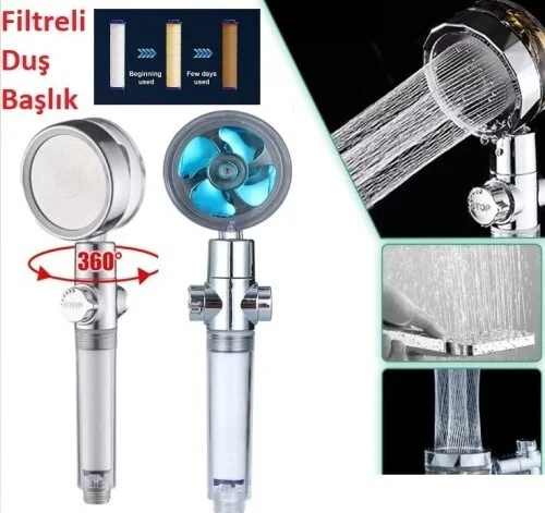 Ttt High Pressure Fan Shower Head with Filter
