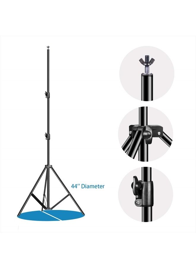 EMART Photo Video Studio Backdrop Stand, 10 x 12ft Heavy Duty Adjustable Photography Muslin Background Support System Kit - Image 5