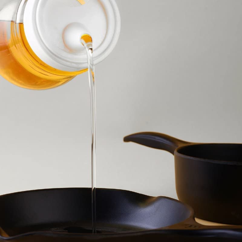 Foliam Kitchen Transparent Plastic Jar Oil DispenserOil PourerSpout Container for Cooking Oil Vineger and Jar for Tea Coffee 1000 ml - Image 5
