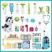 MAGIC4U Pet Cat Care Carrier Suitcase Toy 29PCS Doctor Vet Kit for Kids Pet Dog Grooming Feeding Toys Veterinarian Pretend Play Set Gifts for Boys and Girls Ages 312 - Image 4