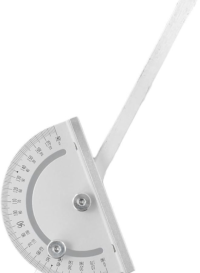 منشار طاولة صغير دائري جهاز توجيه مقياس الزاوية 180 مم تصميم فتحة T معدنية مقبض كبير - Image 5