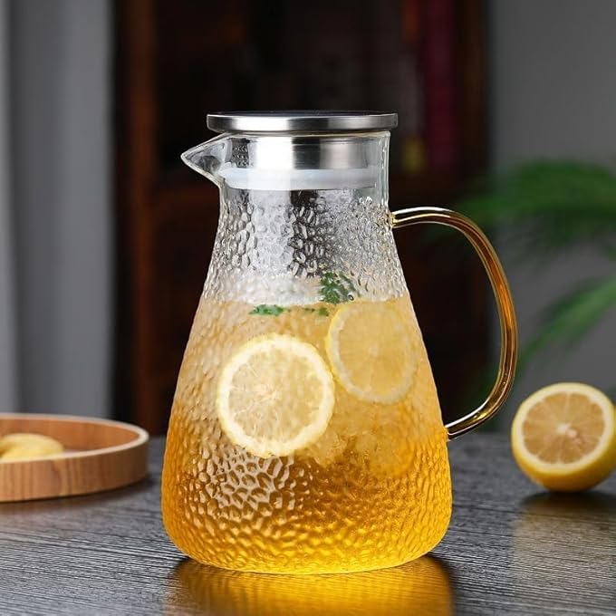 ريحني إبريق شاي زجاجي سعة 175 لترًا مع مصفاة قابلة للإزالة، غلاية شاي آمنة للاستخدام على الموقد، مجموعة صانعة الشاي المزهرة وأوراق الشاي السائبة من Chuiwen - Image 1