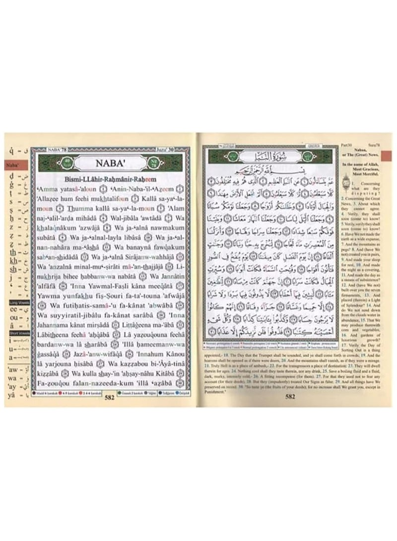 The Holy Quran Tajweed Quran with Meaning Translation and Transliteration English - Size 17x24cm - Image 4