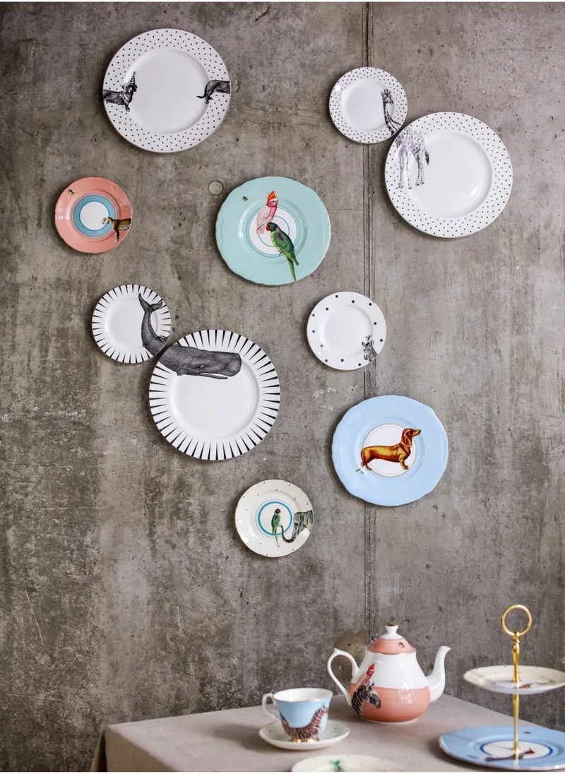 YVONNE ELLEN Set of 2 Dinner + Side Plates Whale 26.5cm, 16Cm