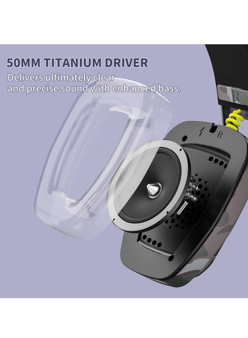BINNUNE BW06 2.4G Wireless Gaming Headset with Flip ENC Mic for PC, PS4, PS5, Gamer Dual-Mode Bluetooth Headphones - Image 4