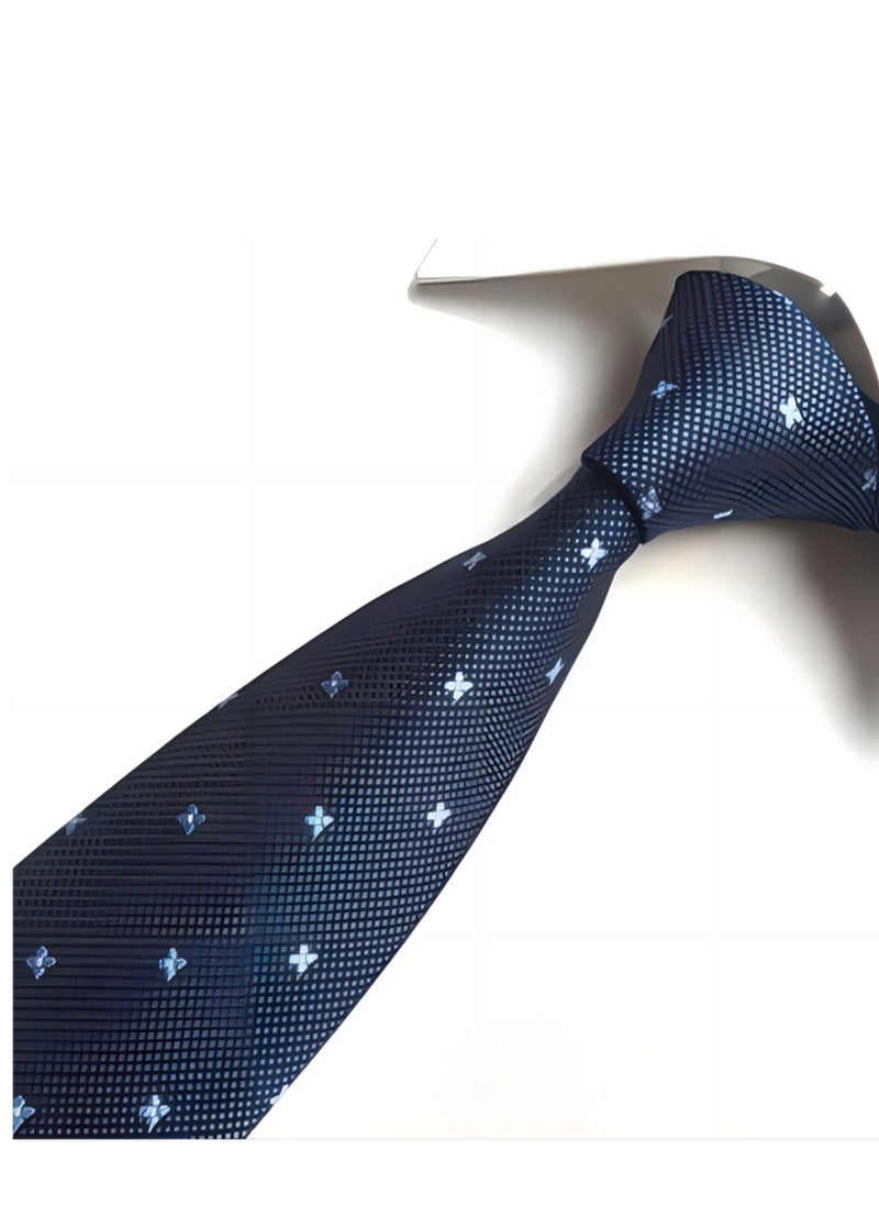 Generic 6 PCS Men's Premium Tie Gift Box Tie Pocket Square Fashionable Stylish Tie Clip Cufflinks Set  - Image 3