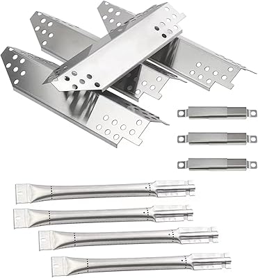 Plowo Plowo PN6281 SA5491 Stainless Steel Heat Plate and Burner Replacement for Kenmore Gas Grill Models 415.16128010,  - Image 1