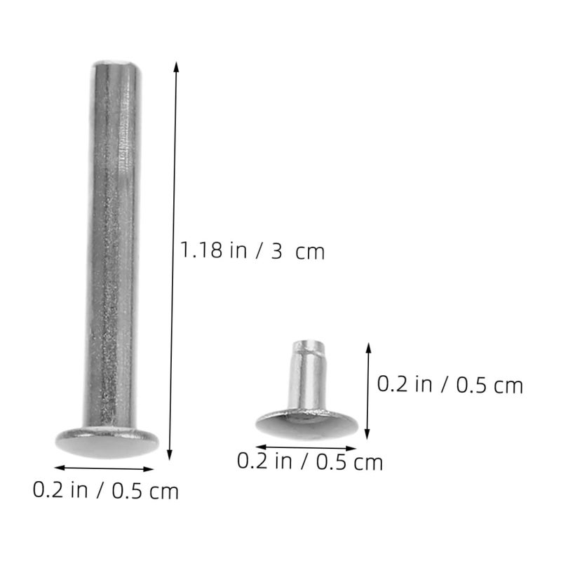 Universal Fan Axle Replacement Kit 20 Sets Rivet Nail Nut Size 3 00X0 50X0 50CM - Image 3