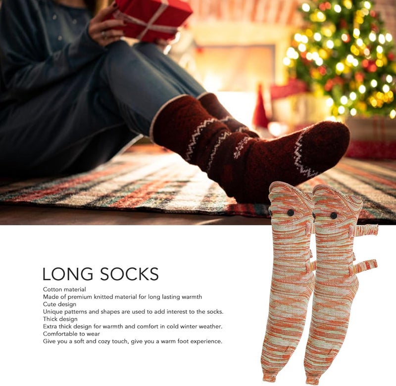 klarako Long Socks for Men Women,Soft Cotton Warm Comfortable Cute Christmas Socks,Printed Fun Colorful Festive for Winter Cold Weather - Image 5