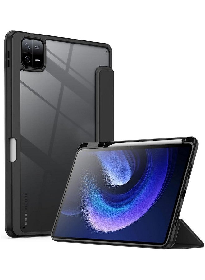 Robustrion Cover for Xiaomi Mi Pad 6 Cover Case 11 inch Hybrid Flip Stand Cover Case with Pen/Pencil Holder for Xiaomi Mi Pad 6 11 inch [Auto Sleep Wake Support] - Black - Image 1